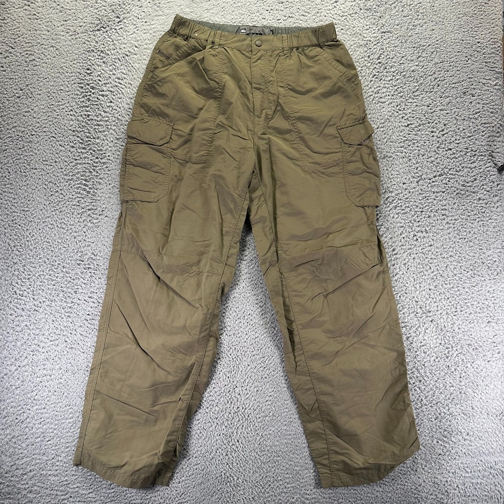 Rei Pant Mens 29x30 Green Nylon Windbreaker Straight Leg Camping Gorpcore Hiking